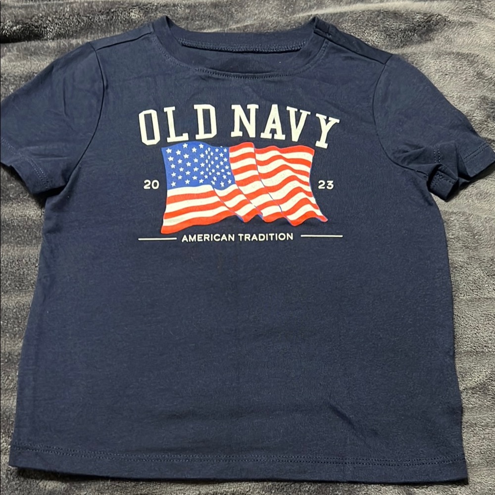 Old Navy Blue Patriotic Short Sleeve Tees